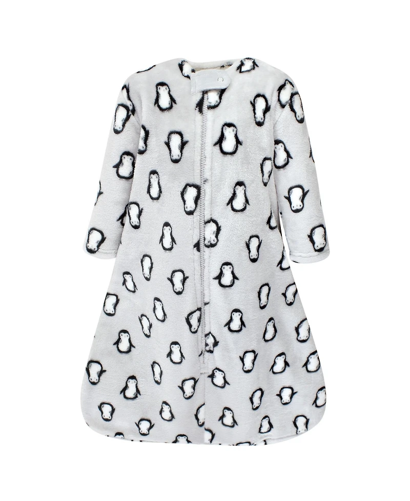 Hudson Baby Baby Boys Hudson Unisex Flannel Sleep Sack with Plush Full-Arm Coverage