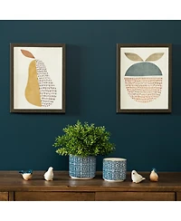 Ornamental Blue And White Ceramic Pot (Set of 2)