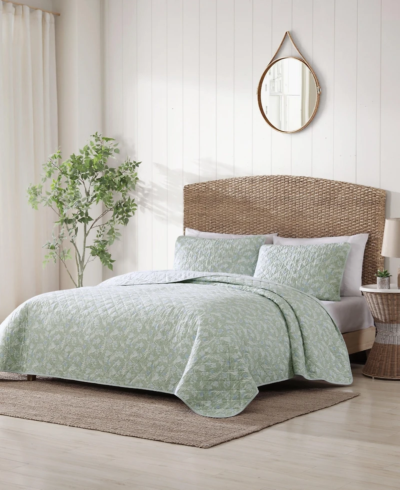 Closeout! Tommy Bahama Home Pineapple Bloom Reversible 2 Piece Quilt Set, Twin