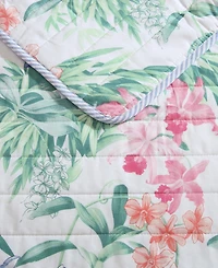 Closeout! Tommy Bahama Home Island Orchid Reversible 3 Piece Quilt Set, King