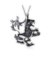 Bling Jewelry Leo Lion Zodiac Sign Astrology Horoscope Pendant Necklace Sterling Silver