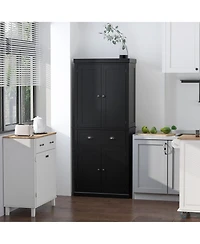 Homcom 72.5" Kitchen Pantry Cabinet with 4 Doors, Drawer,