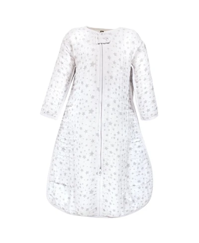 Hudson Baby Boys Unisex Long-Sleeved Muslin Wearable Sleep Garment