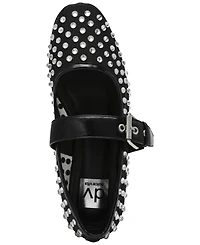 Dv Dolce Vita Women's Mellie Buckle Strap Mesh Mary Jane Flats