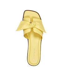 Marc Fisher Women's Finey Square Toe Slip-On Flat Sandals