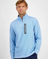 Club Room Men's Golf Tech Quarter-Zip Sweatshirt, Created for Macy's
