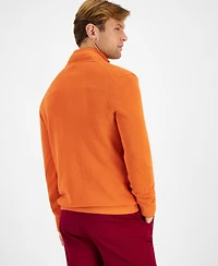 Club Room Men's Quarter-Zip Textured Cotton Sweater, Created for Macy's