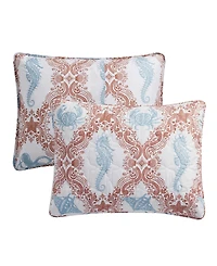 Closeout! Vcny Home Coastal 3-Piece Quilt Set, King