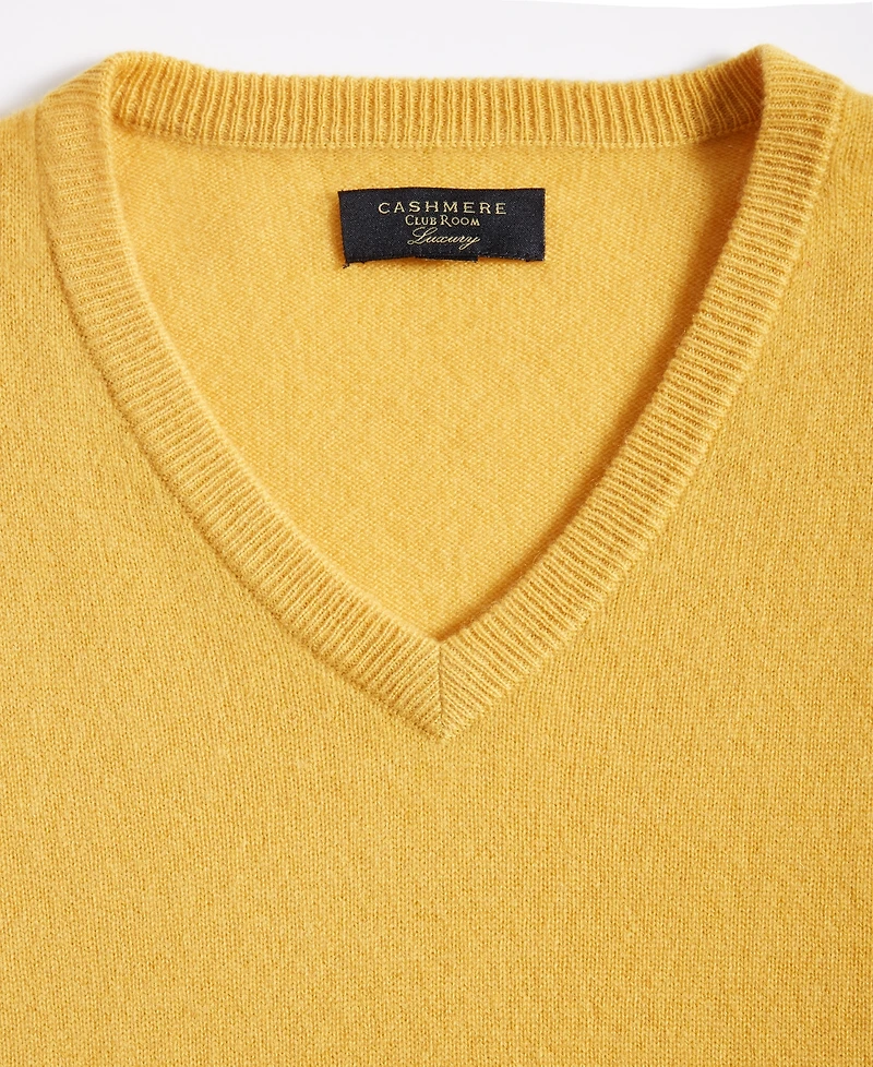 Club Room Men's 100% Cashmere V-Neck Sweater, Macy's Exclusive