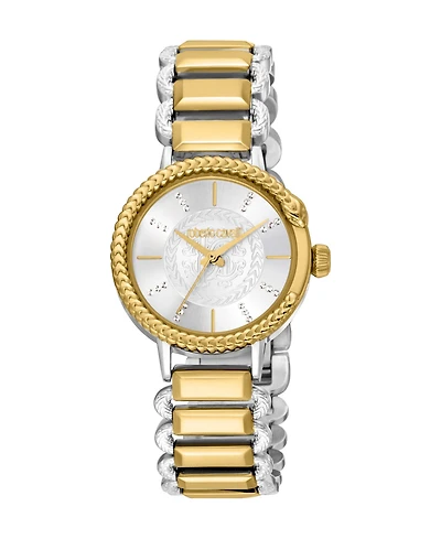 Roberto Cavalli Women's Quartz Two-tone Stainless Steel Watch 30mm