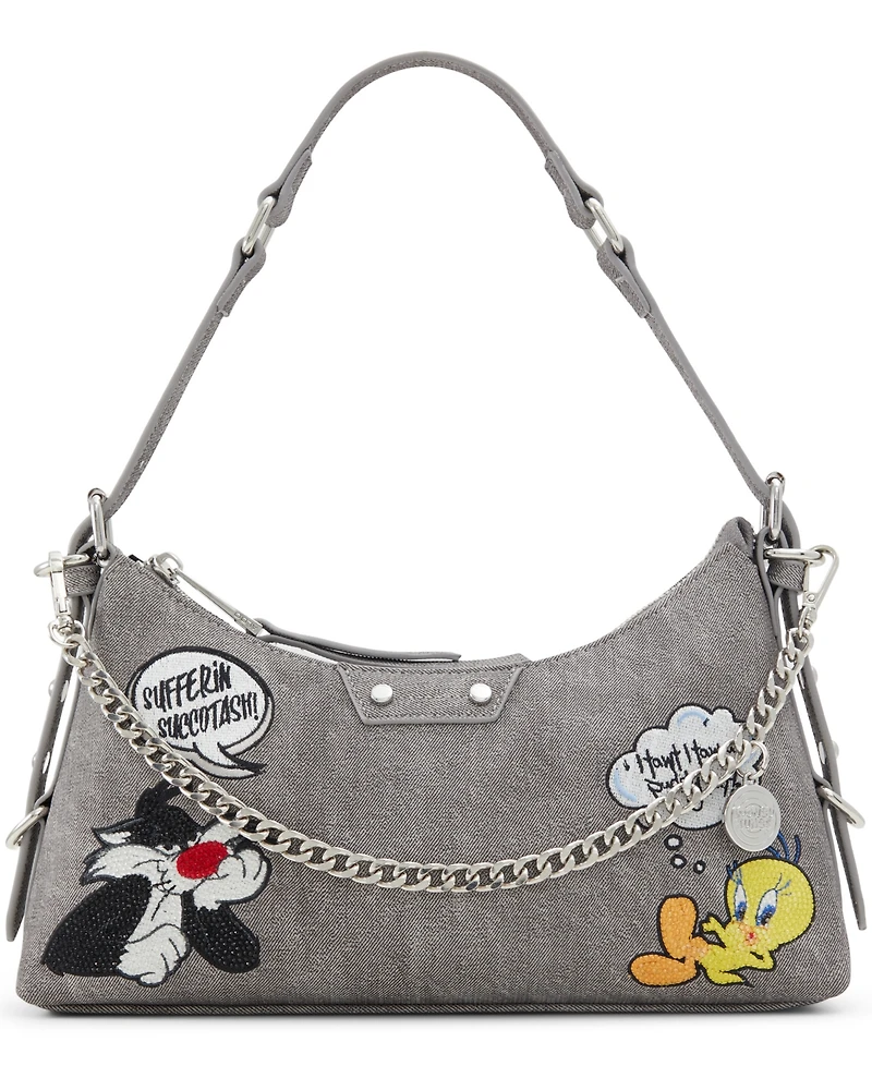 Aldo Looney Tunes Textile Medium Shoulder Bag