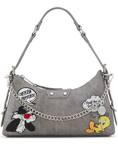 Aldo Looney Tunes Textile Medium Shoulder Bag