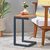 Simplie Fun Firwood Antique C-Shaped Accent and Storage Tables (3-Pack Nesting Tables)