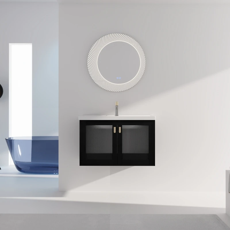 Streamdale 32 Inch Wall-Mounted Bathroom Vanity With Sink, For Small Bathroom