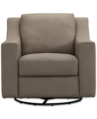 Closeout! Kovner Leather Glider & Swivel Arm Chair, Created for Macy's