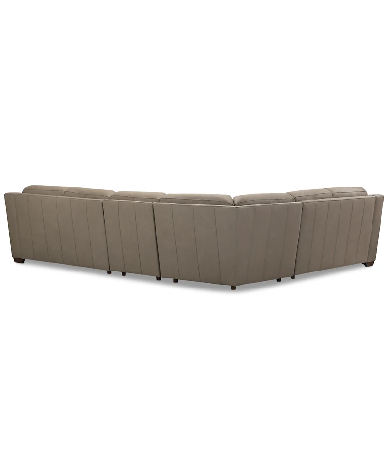 Closeout! Kovner 4-Pc. Leather Sectional L-Shaped Set, Created for Macy's