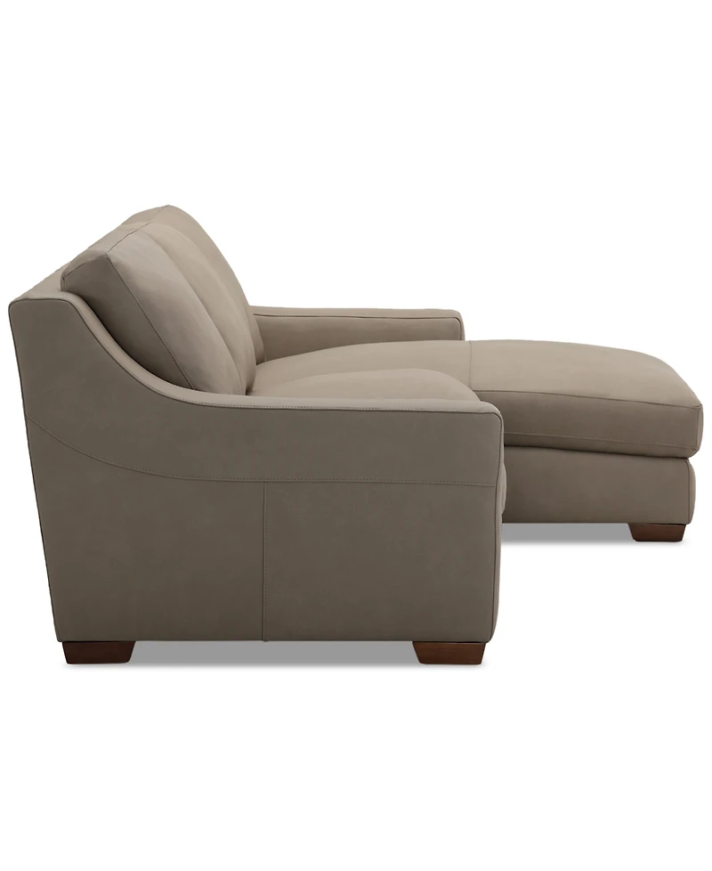 Closeout! Kovner 2-Pc. Leather Sectional Chaise and Sofa Set, Created for Macy's