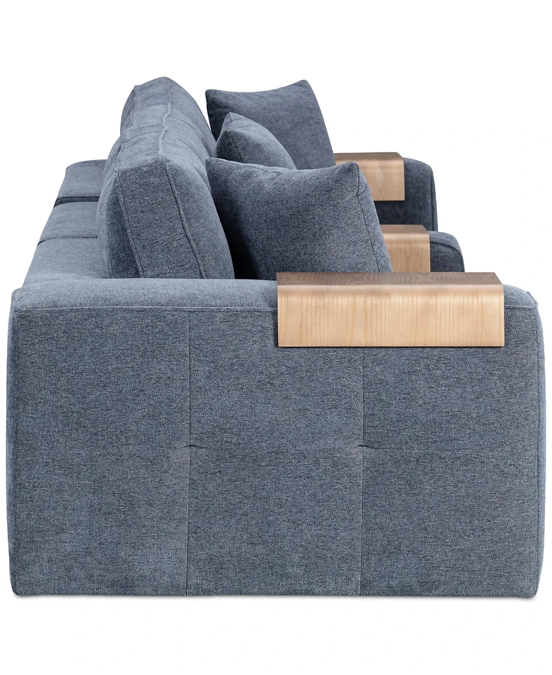 Nycolle 4-Pc. Modular Fabric Sectional with Console, Created for Macy's