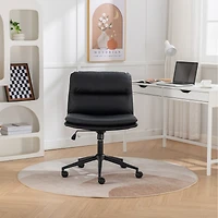 Simplie Fun Adjustable and Swivel Criss-Cross Office Chair with Wide Seat