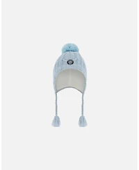 Deux par Deux Girl Peruvian Knit Hat Air Blue - Toddler|Child