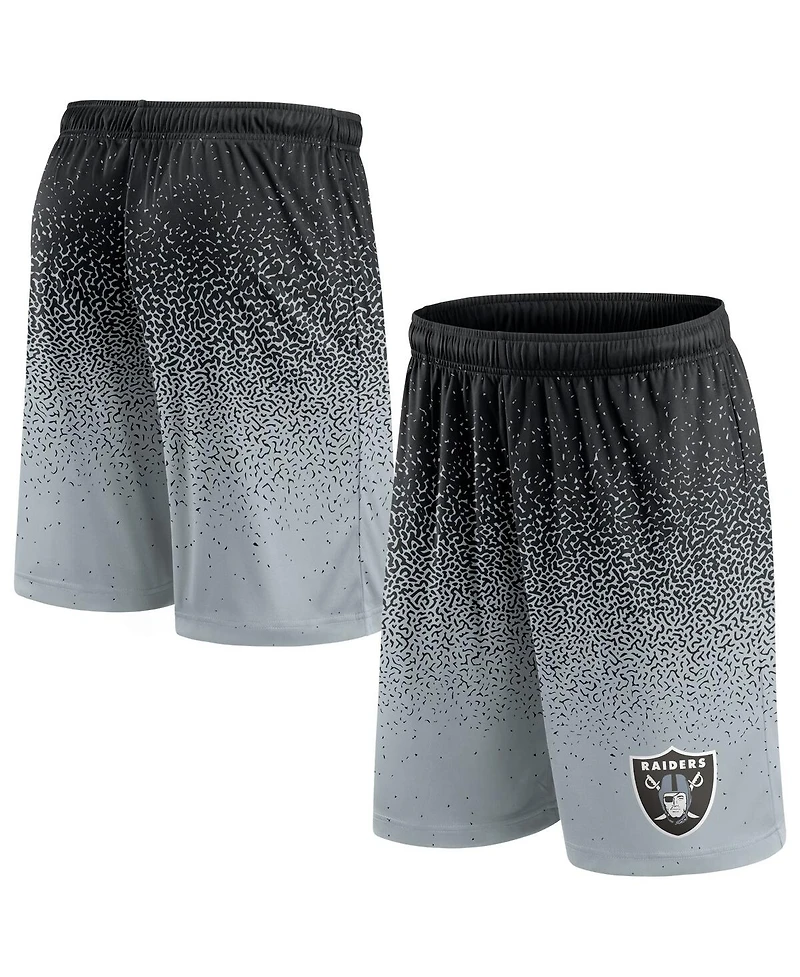 Fanatics Men's Black/Silver Las Vegas Raiders Ombre Shorts
