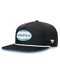 Fanatics Men's Black Charlotte Fc Iron Golf Snapback Hat
