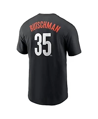 Nike Men's Adley Rutschman Black Baltimore Orioles City Connect Fuse Name Number T-Shirt