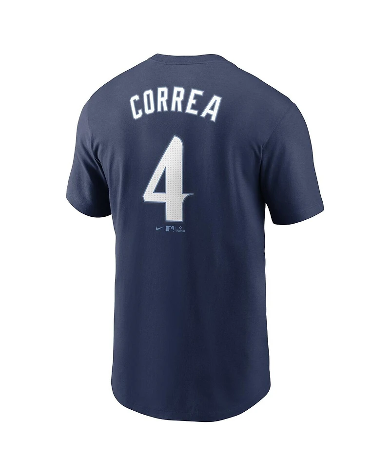 Nike Men's Carlos Correa Navy Minnesota Twins 2024 City Connect Fuse Name Number T-Shirt
