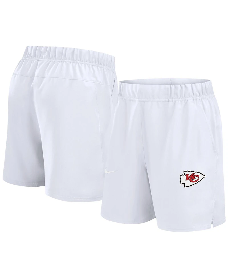 Nike Men's White Kansas City Chiefs Blitz Victory Performance Shorts