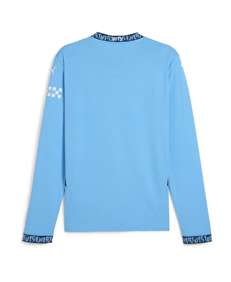 Puma Men's Light Blue Manchester City 2024/25 Home Replica Long Sleeve Jersey