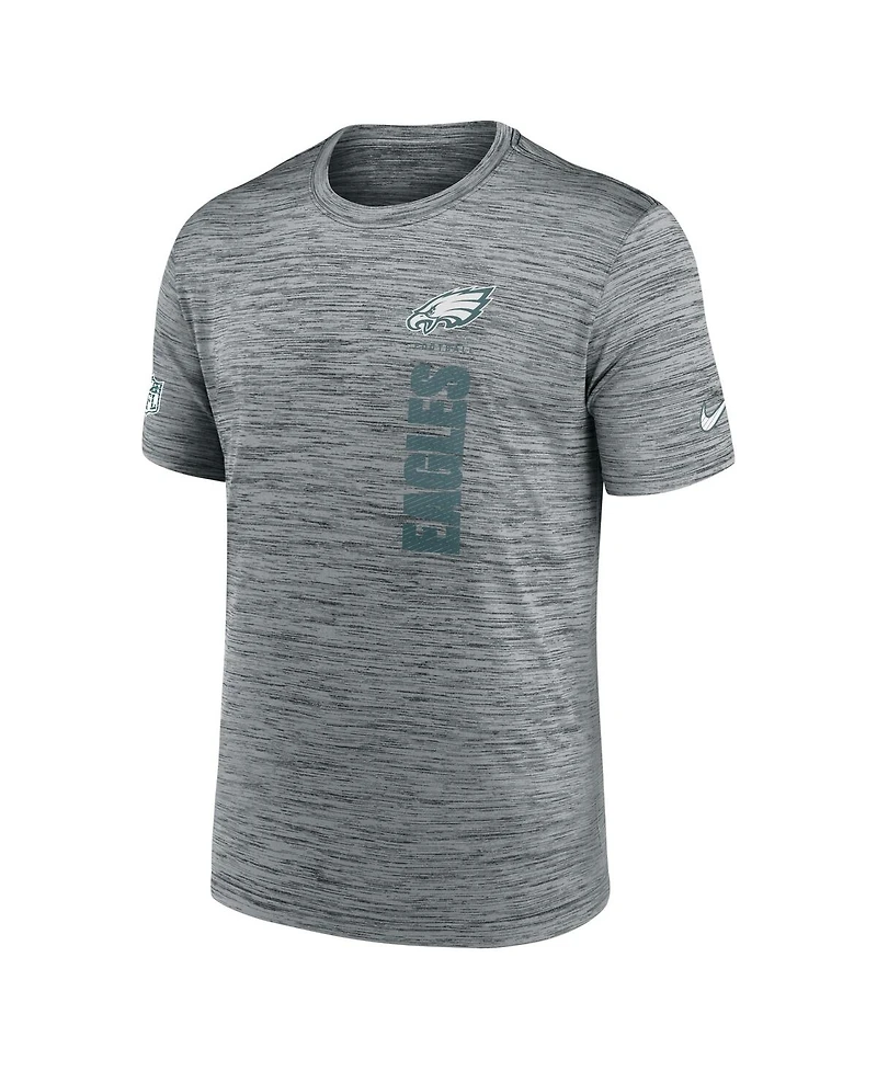 Nike Men's Gray Philadelphia Eagles 2024 Sideline Velocity Performance T-Shirt