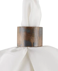 Design Imports Wood Band Napkin Ring Set of 6