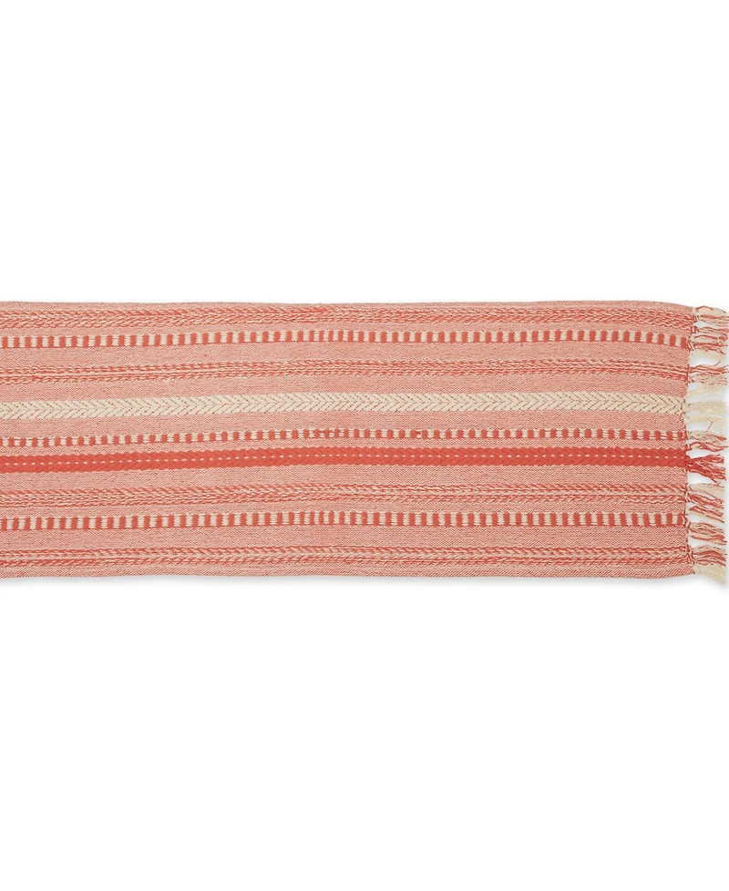 Design Imports Braided Stripe Table Runner, 15x72 Inches