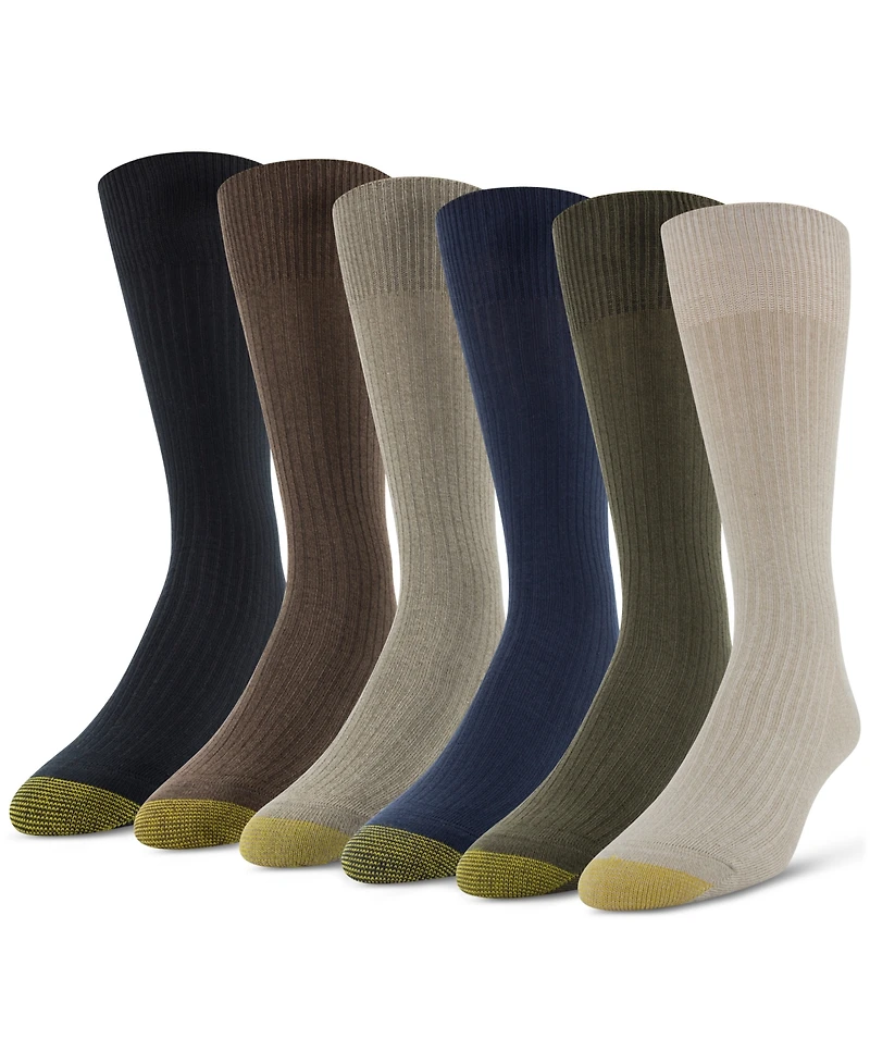 Gold Toe Men's 6-Pack Casual Stanton Socks