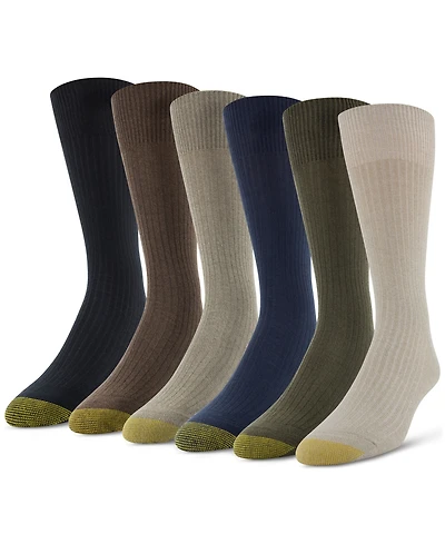 Gold Toe Men's 6-Pack Casual Stanton Socks