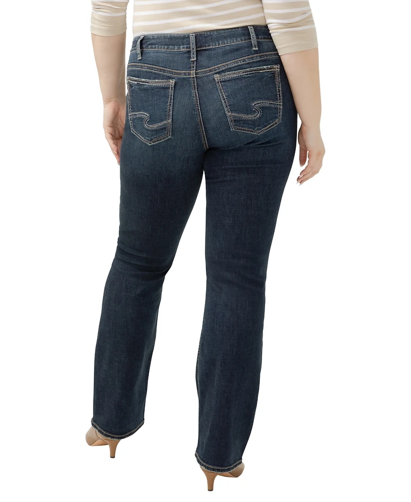 Silver Jeans Co. Plus Suki Mid Rise Curvy Fit Slim Bootcut