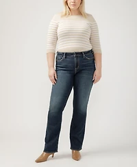 Silver Jeans Co. Plus Suki Mid Rise Curvy Fit Slim Bootcut