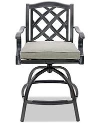 Wythburn 5-pc. Outdoor Bar Height Fire Pit Chat Set, Created for Macys