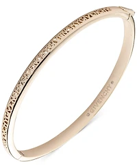 Givenchy Gold-Tone Openwork Logo Bangle Bracelet