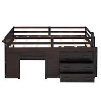 Streamdale Twin Loft Bed With Cabinet And Shelf