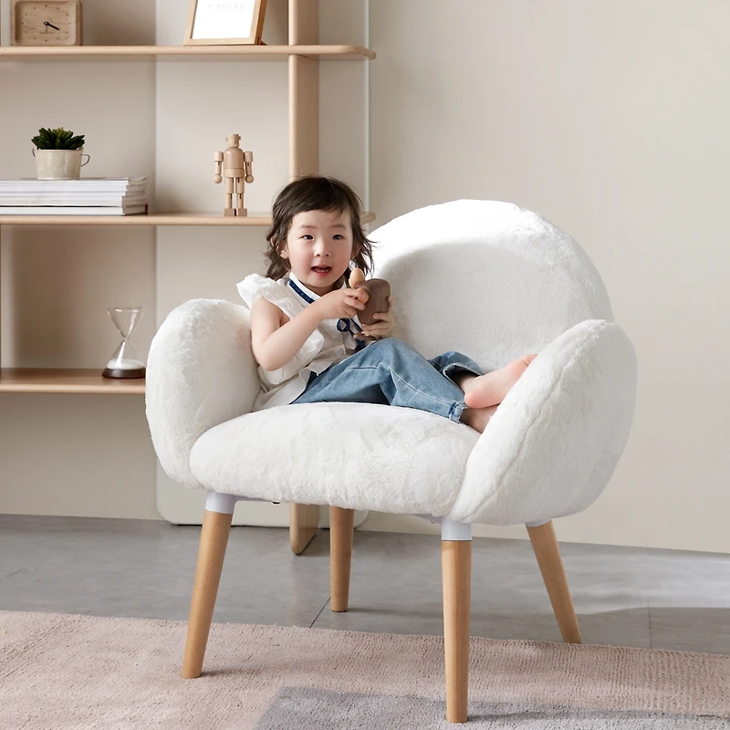 Streamdale Lambskin Beech Sofa for Living Room