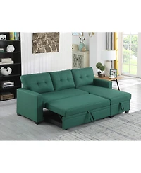 Streamdale Upholstered Pull Out Sectional Sofa With Chaise