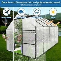 Streamdale Durable 6x10 Ft Polycarbonate Greenhouse