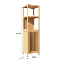 Streamdale Bamboo Storage Cabinet for Bathroom and Living Room