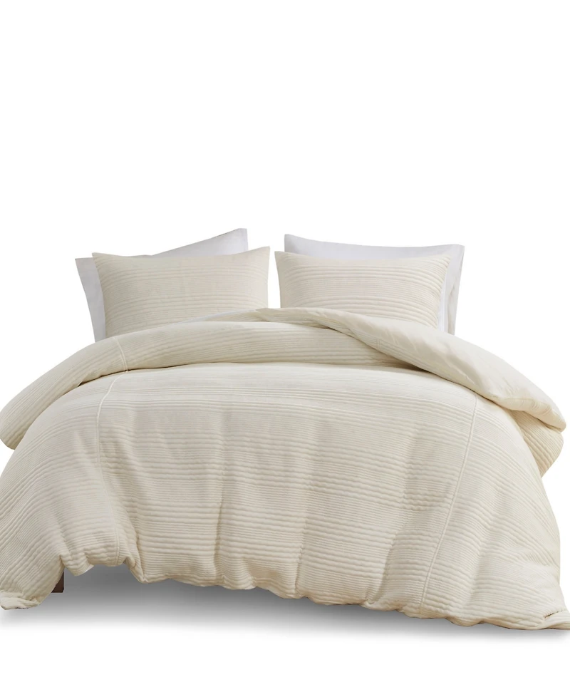 Urban Habitat Wyatt Jersey 3-Pc. Duvet Cover Set, Full/Queen