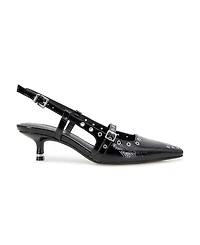 Kenneth Cole New York Women's Martha Eyelet Kitten Heel Pumps