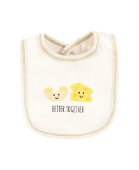 Touched by Nature Unisex Baby Organic Cotton Bibs 5pk, Cutie Pie, One