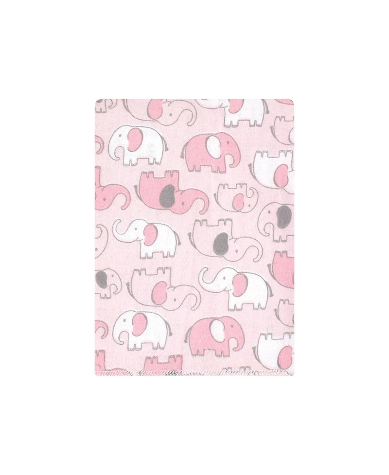 Hudson Baby Girls 12Pk Flannel Burp Cloth (Cotton Poly)