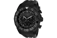 Invicta Men's Speedway Quartz Multifunction Black Dial Silicon Watch