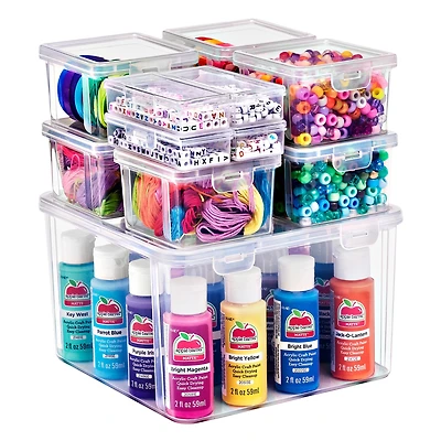 Sorbus 12-Piece Sewing and Craft Material Storage Set with Lids